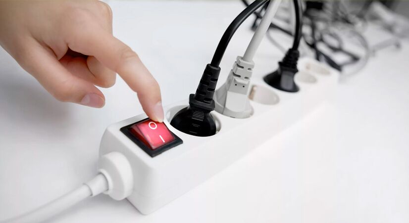 Coupez l'alimentation de la rallonge